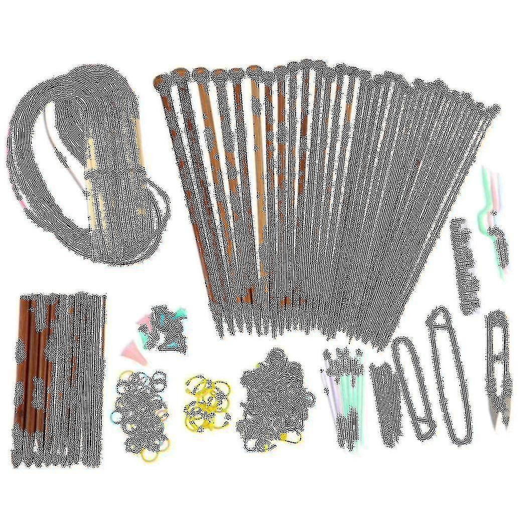 Knitting Needles Set-18 Pairs 18 Sizes Bamboo Circular Knitting Needles + 36 Single Pointed Bamboo