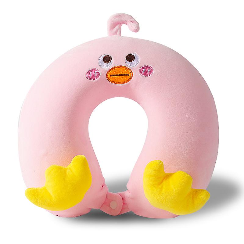 Travel Pillow, Cute Memory Foam Neck Pillow , Soft Adjustable Airplane Pillow For Chin Support, Headrest And Sleeping