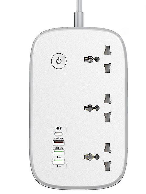 Qc3.0 Power Strip Energy Monitoring Wifi Smart 3usb Socket 220v EU Corea Plug Tuya Smart Life Home Alexa Google Yandex Station