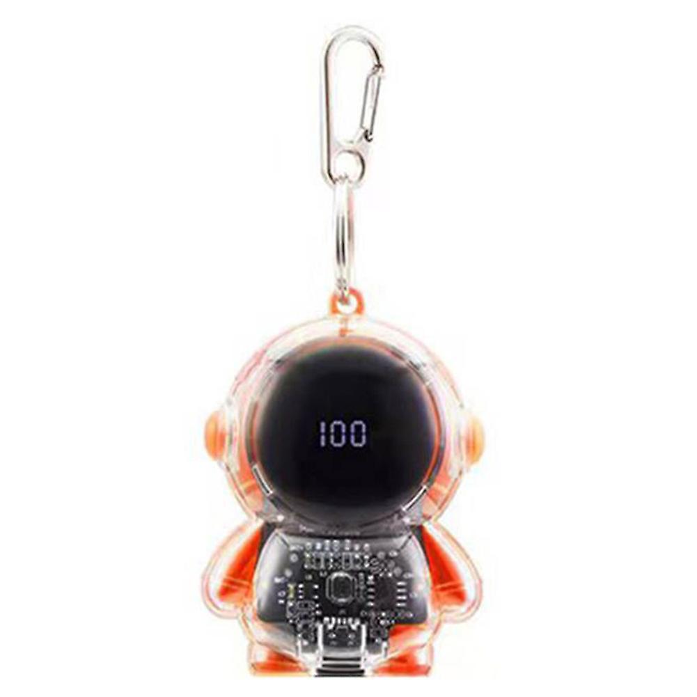 Mini Keychain Spaceman Digital Display Power Banks Compatible Fast Chargers Power Banks for Camping Picnic