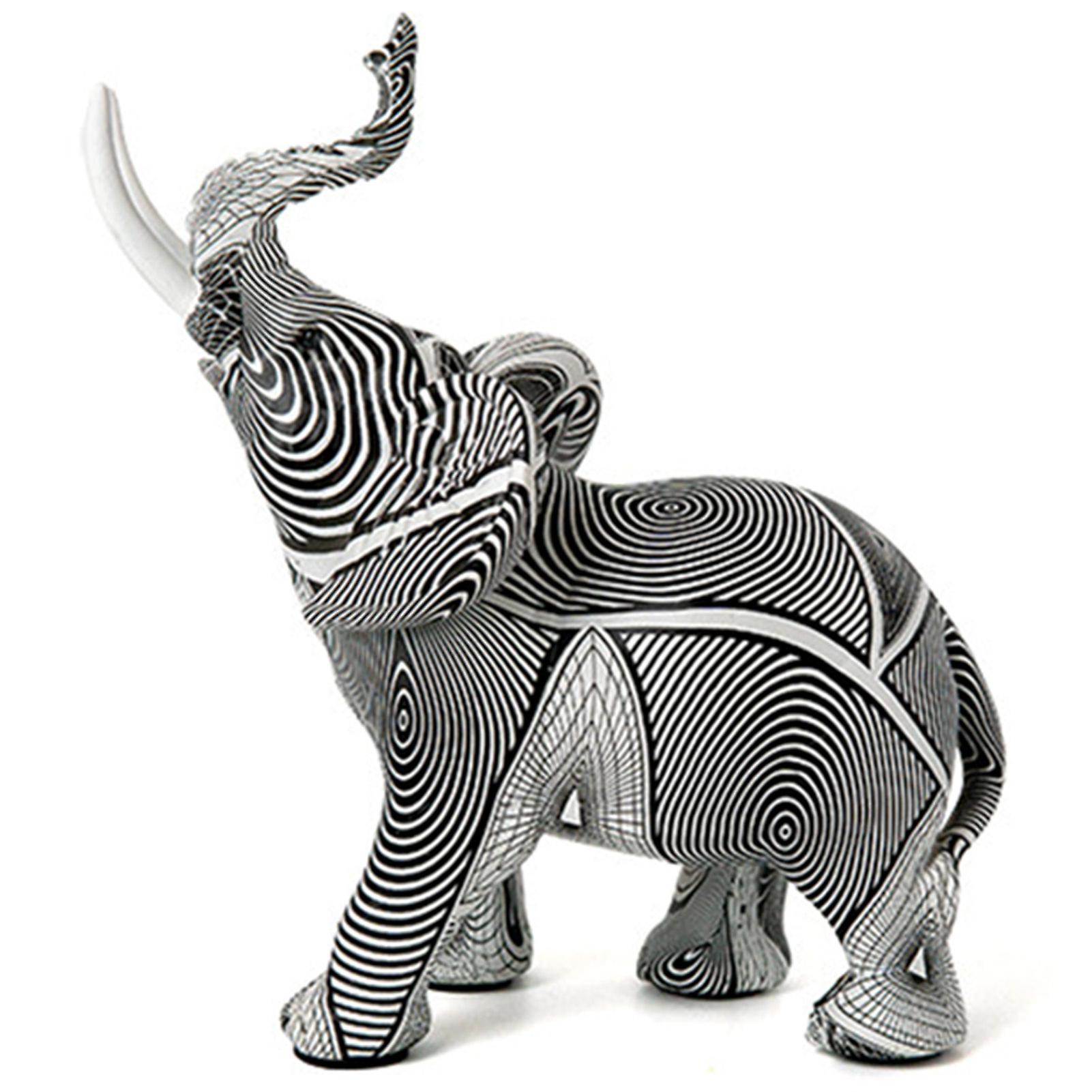 Elephant Statue Ornaments Creative Craft Tabletop Statue Suitable For Office Wine Cooler Decor