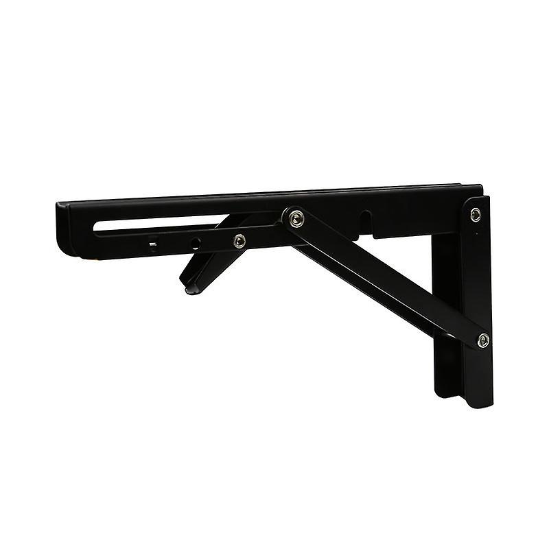 300mm Folding Brackets, 2 Black Folding Console Brackets, Folding Shelf Brackets, Heavy Duty Retractable Folding Console Brackets, Shelf Brackets, Su