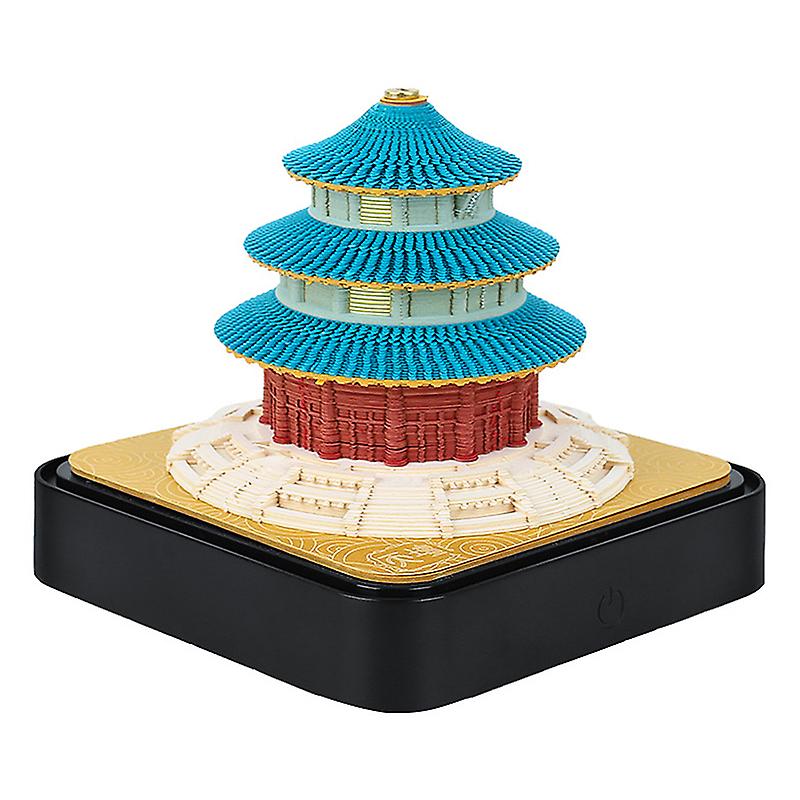 Calendrier De Bureau 2026 Sapin De Noël Avec Lumière LED - Papier Sculpté 3D, 272 Pages - Décoration Et Bloc-notes