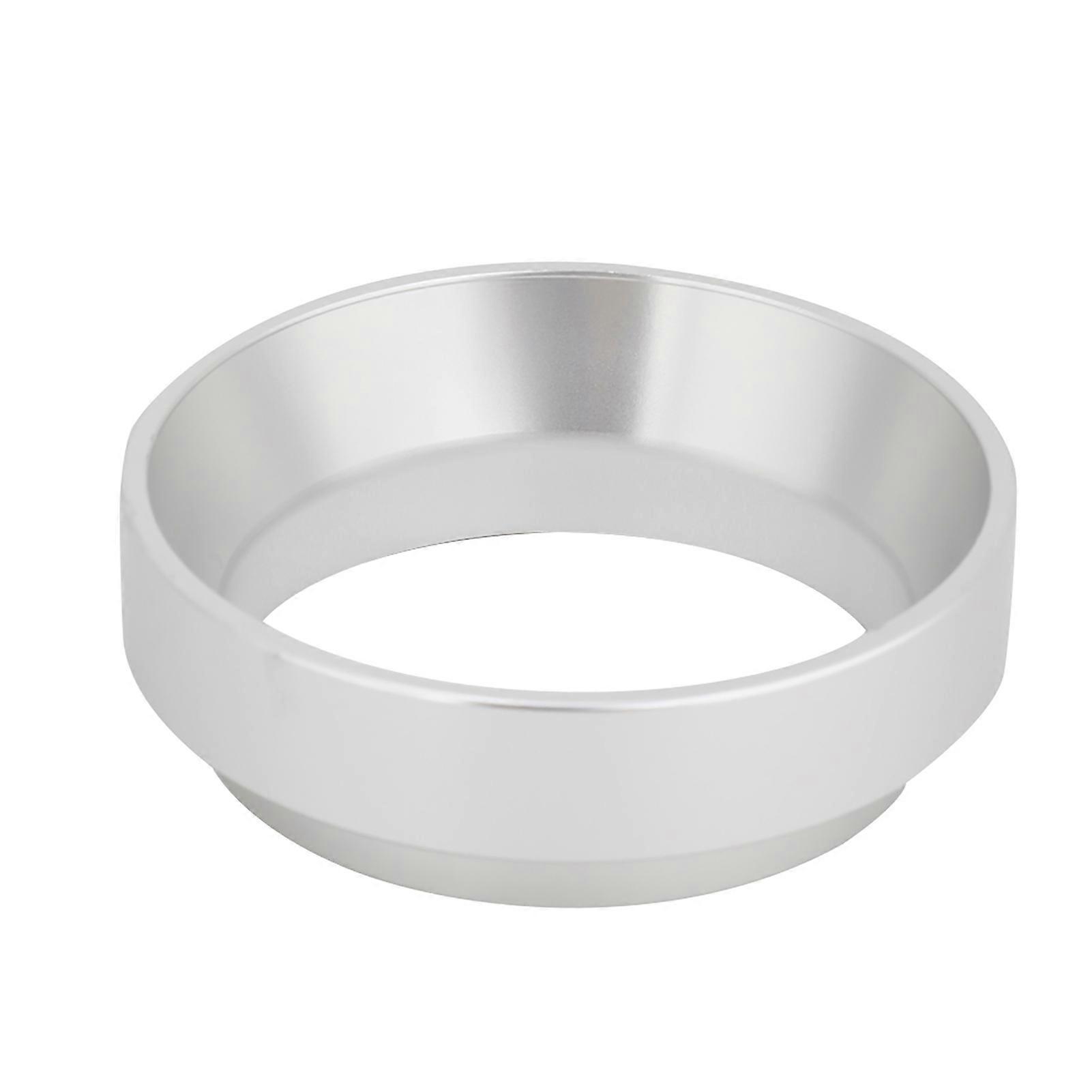 58mm Aluminum Universal Coffee Dosing Ring Funnel Replacement Coffee Maker Accessory (Silver)