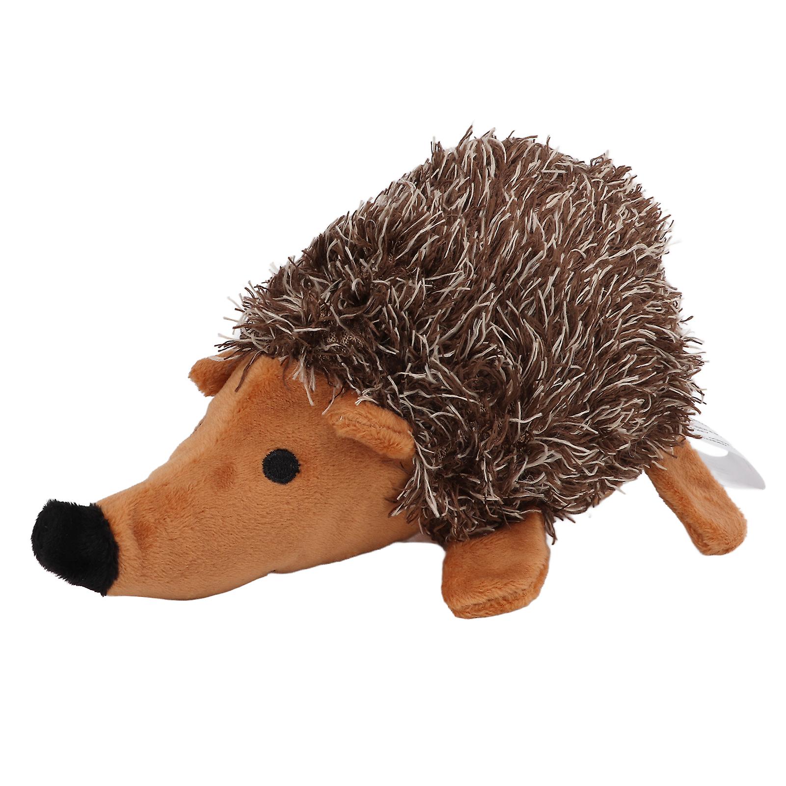Hedgehog Shape Dog Squeaky Toys Super Soft Plush Bite Resistant Interactive Dog Toys for Chewing Training Playing