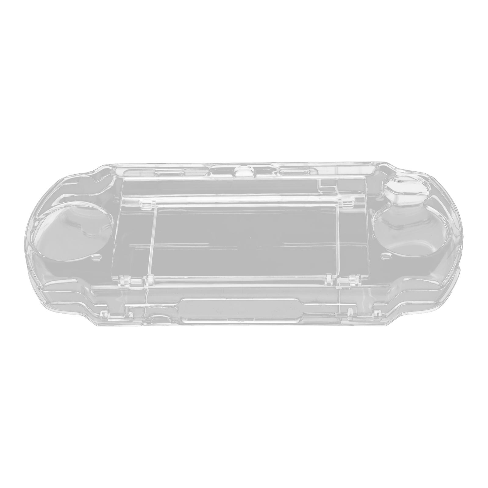 Universal Transparent Protective Case for PSP, Shockproof Anti-Slip Shell with Built-In Movie Bracket and Stylish Design