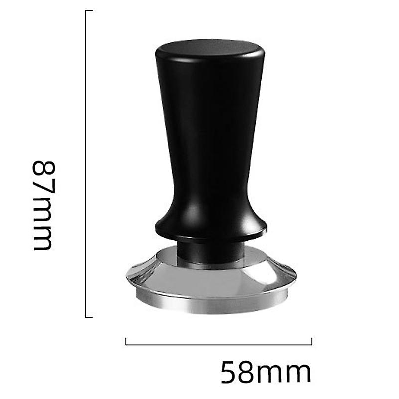 Stainless Steel Elastic Coffee Tamper: 2nd Generation Black Constant Pressure Spring Coffee Tamper(58mm/2.3in)