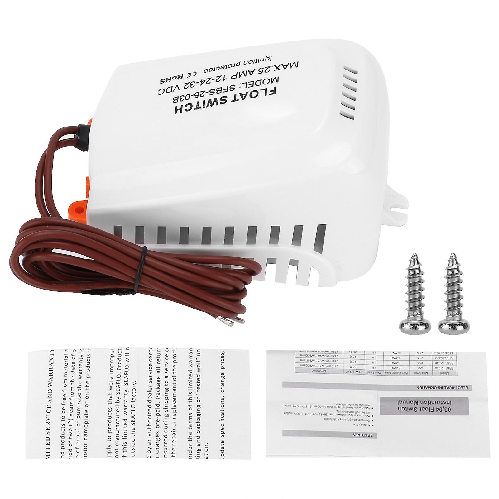 Water Level Switch,Marine Water Pump Float Bilge Pump Switch Water Pump Float Switch Power Packed Performance