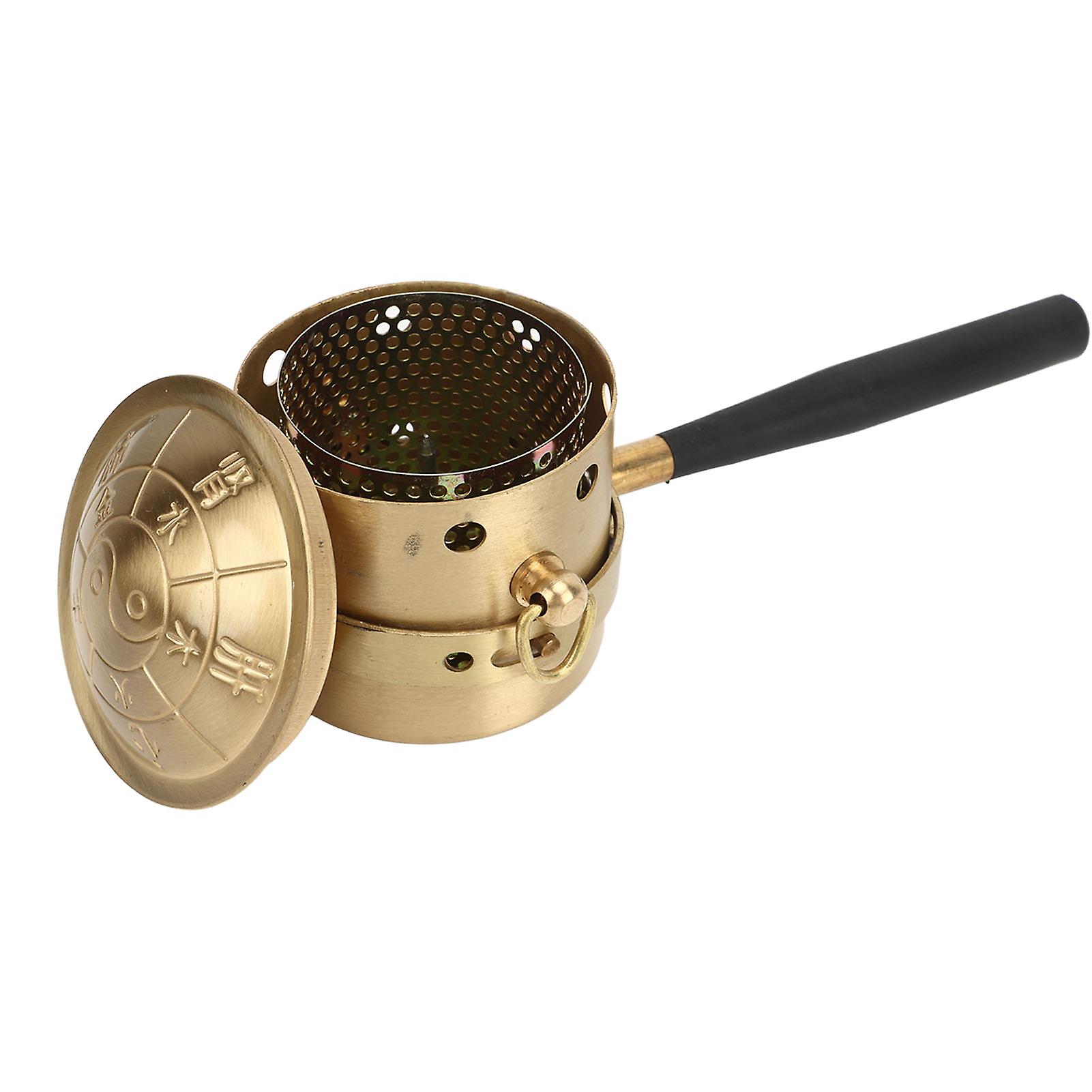 Moxibustion Copper Cone Burner Reduce Soreness Moxibustion Box Set with Insulated Handle for Tendonitis Arthritis 