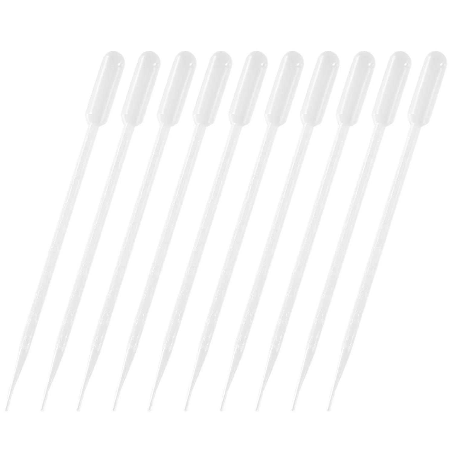 50 Pieces 10ml Clear Plastic Transfer Pipet Pasteur Pipettes Droppers