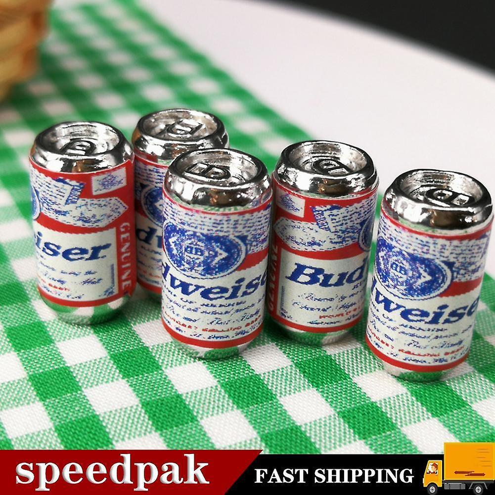 10PCS / SET 112 مقياس دمية الأثاث علب البيرة اللعب