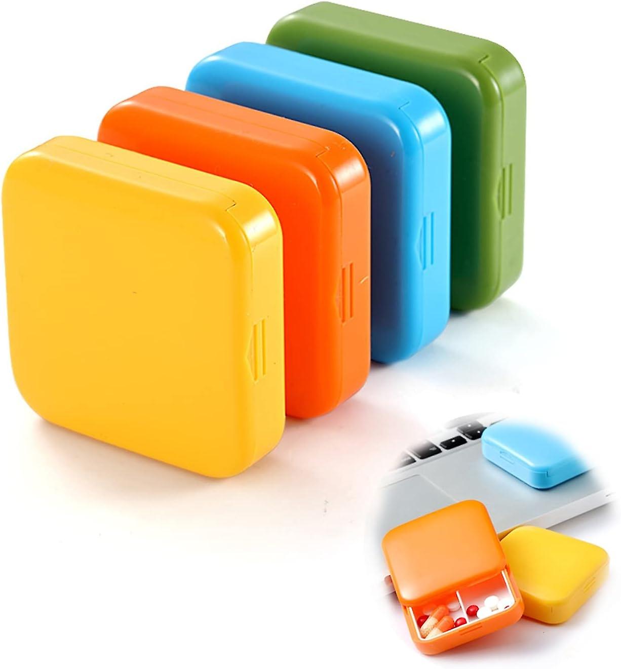 Clear Pill Box Organizer Portable Bag Pill Box Medicine Storage Box Large Capacity with Deep Compart