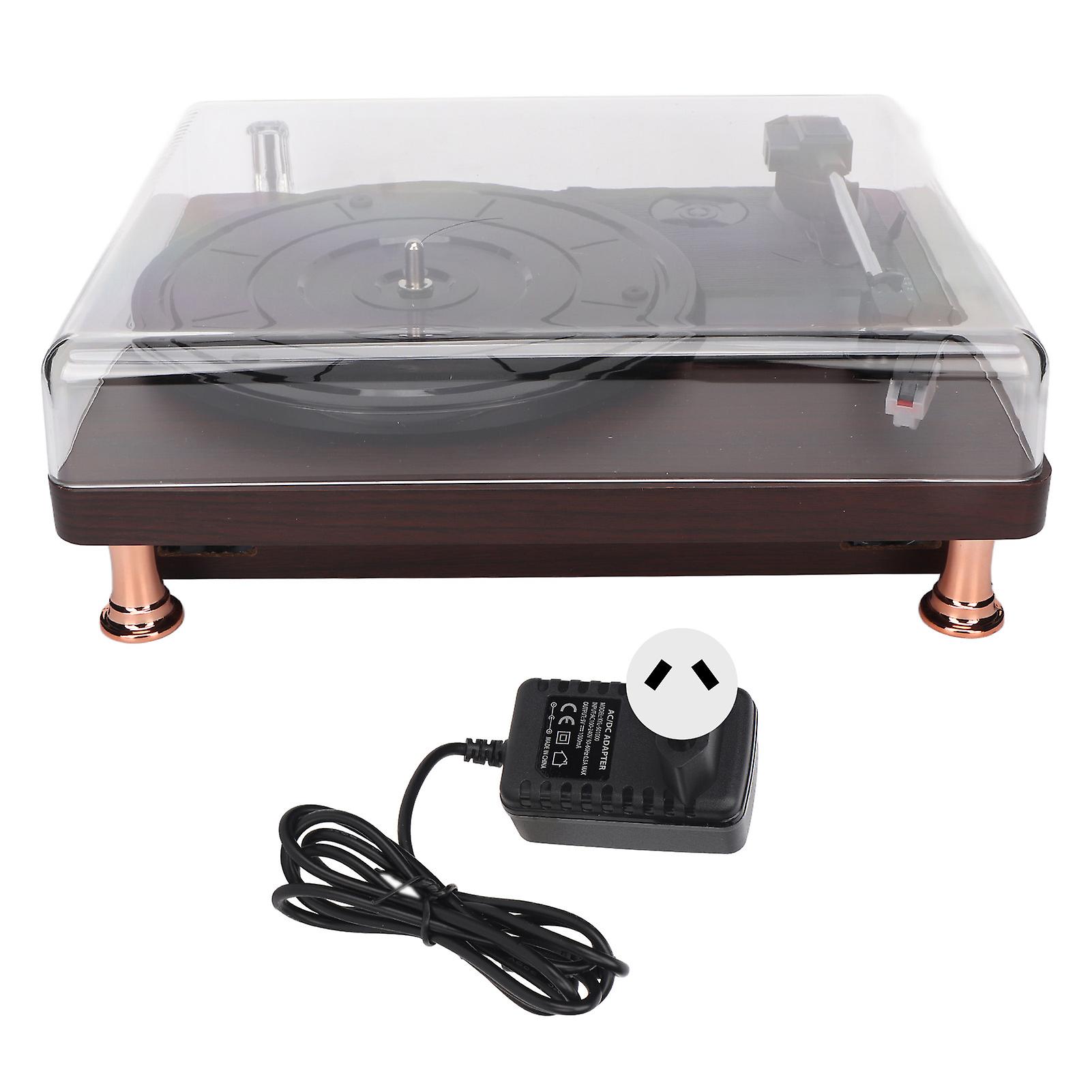 Vinyl Record Player with Bluetooth 5.0, HiFi Sound, 3 Speeds, Built-in Speakers, AU Plug