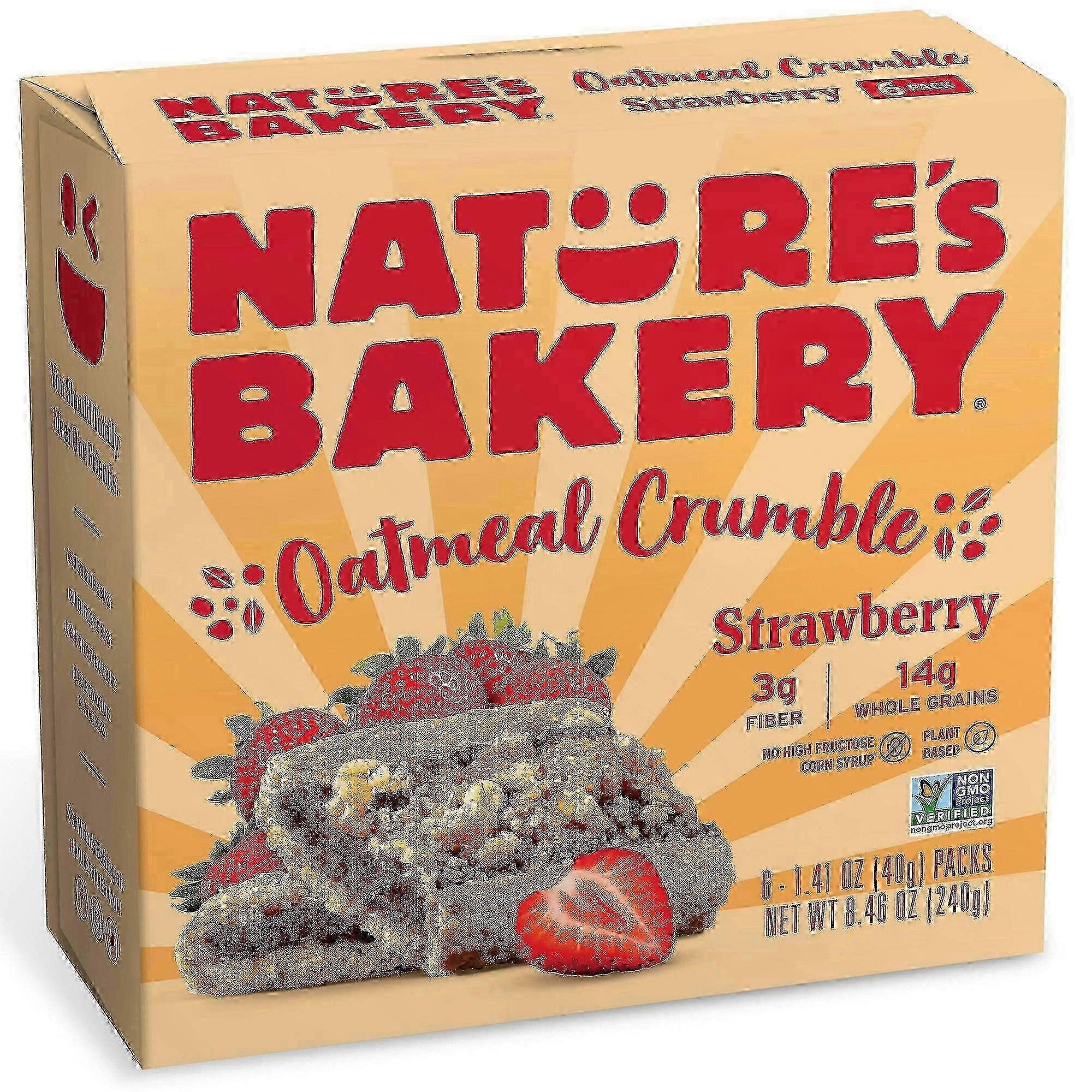 Nature's Bakery Bars, Strawberry Crumble, 6 Ea
