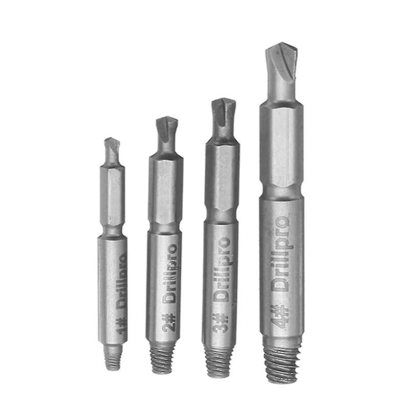 4Pcs Small Size Double Side Damaged Screw Extractor Bolt Stud Remover Tool