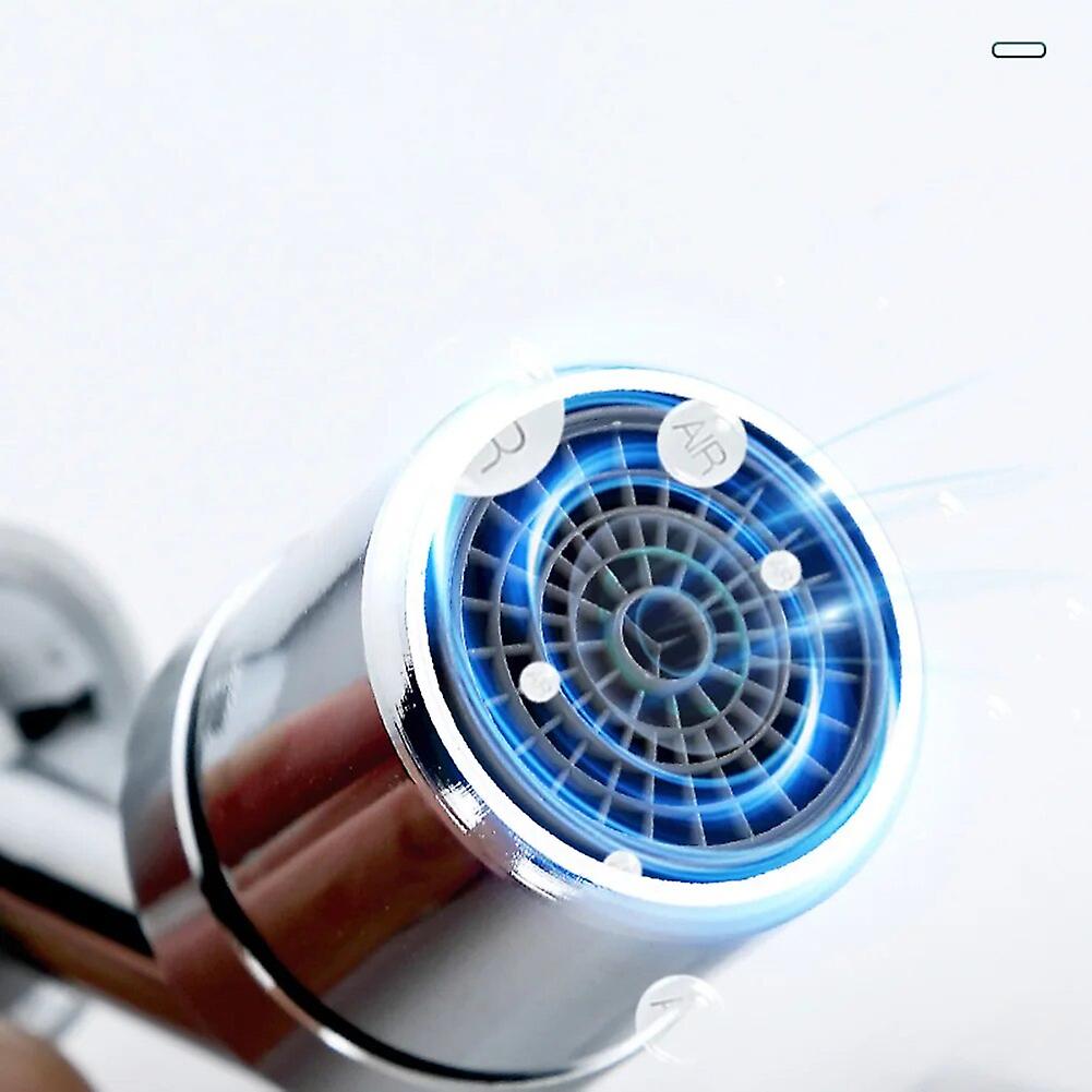 Universal Multi-function 720 Swivel Faucet Extender Spray Head Two Outputs Splash Mode Filter Movable Kitchen Bathroom Faucet~5222