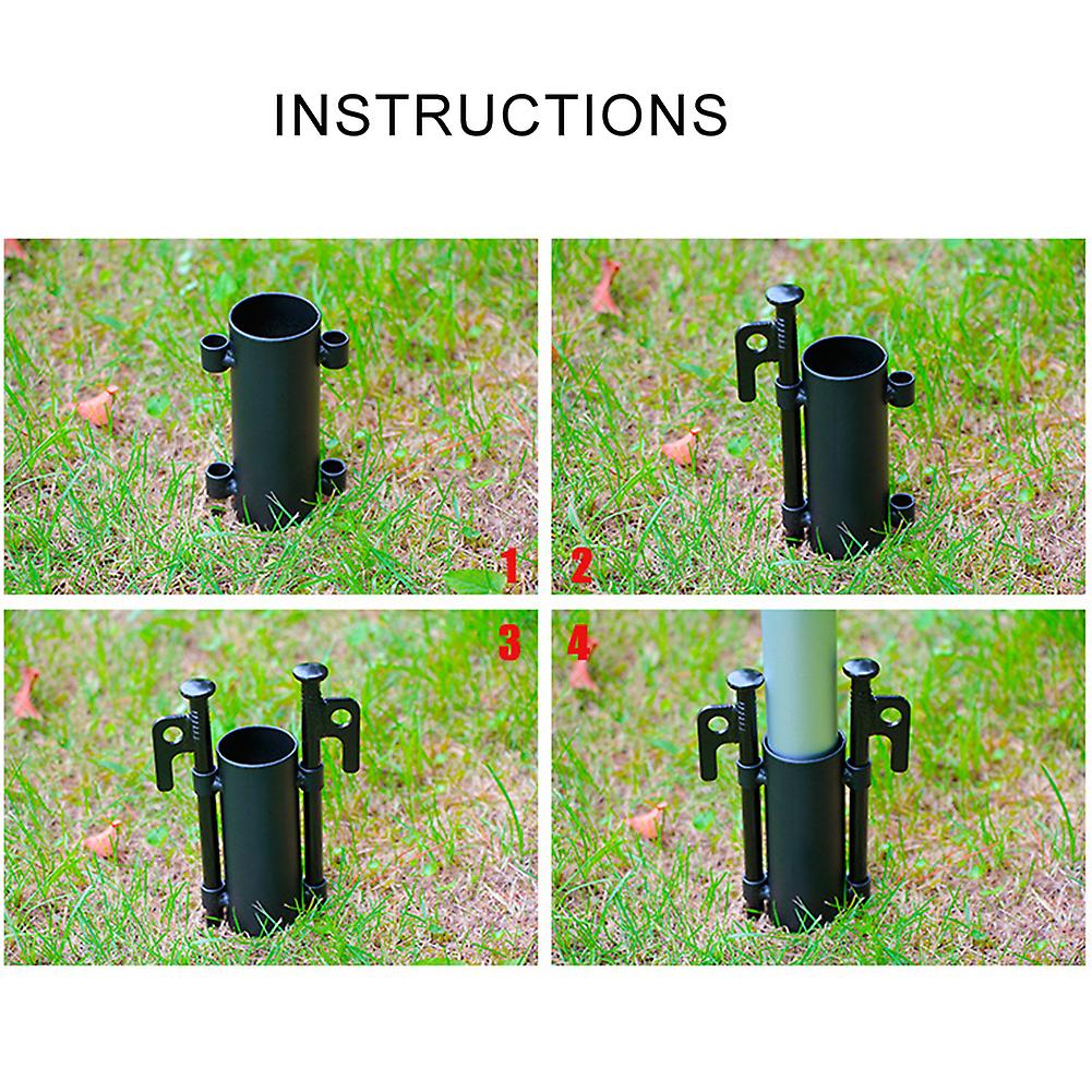 Camping Pole Holder Stander Fixed Clip Side Nails Fixed For Awning Accessories Outdoor Fishing New