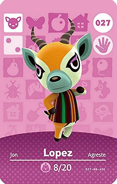 Animal 001~030 Nfc Card Tag Series 1 For Ns Switch 3ds Ntag215 New Horizons Hot
