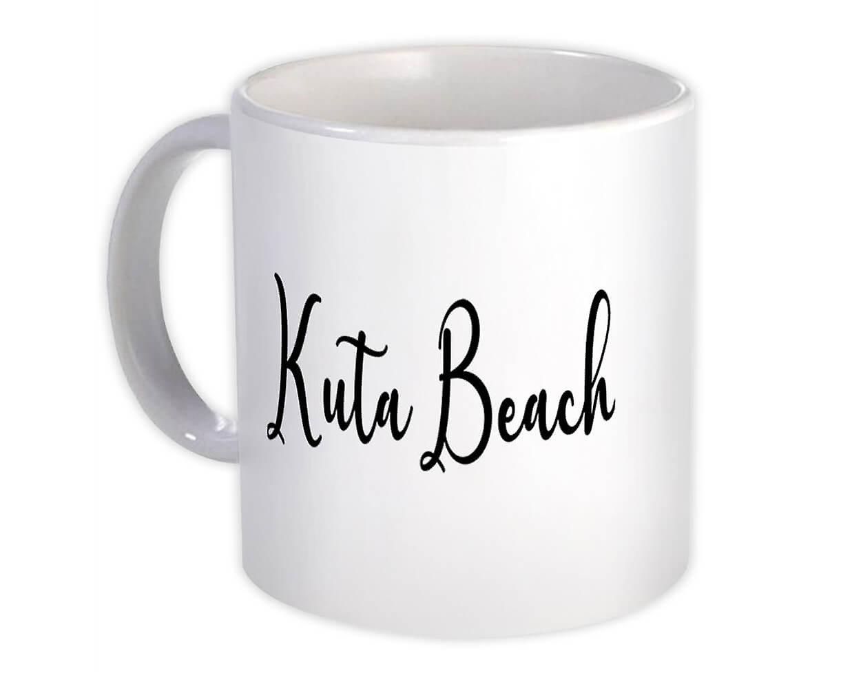 Gift Mug: Kuta Beach Cursive