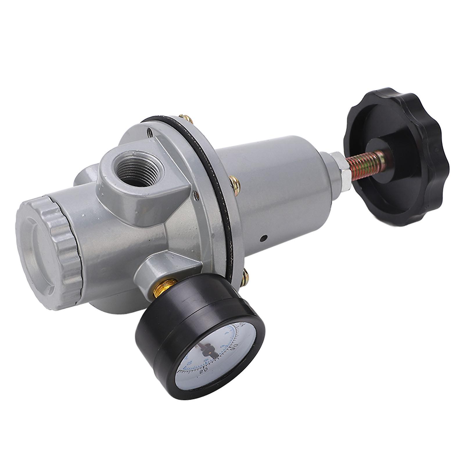Pneumatic Air Reducing Valve Air Source Compressed System Pressure Regulator Kit with Gauge QTY‑10 G3/8