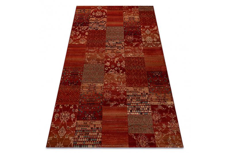 Wool carpet KASHQAI 4327 300 Patchwork claret