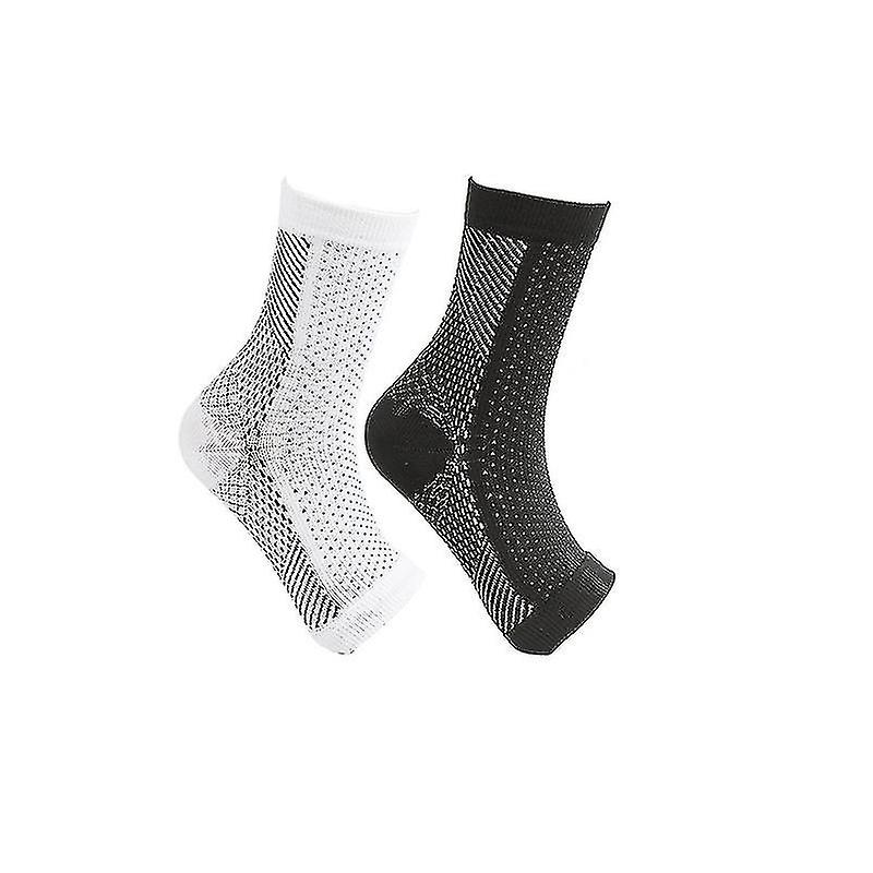 2pairs Neuropathy Compression Socks Ankle Arch Support Protect Socks