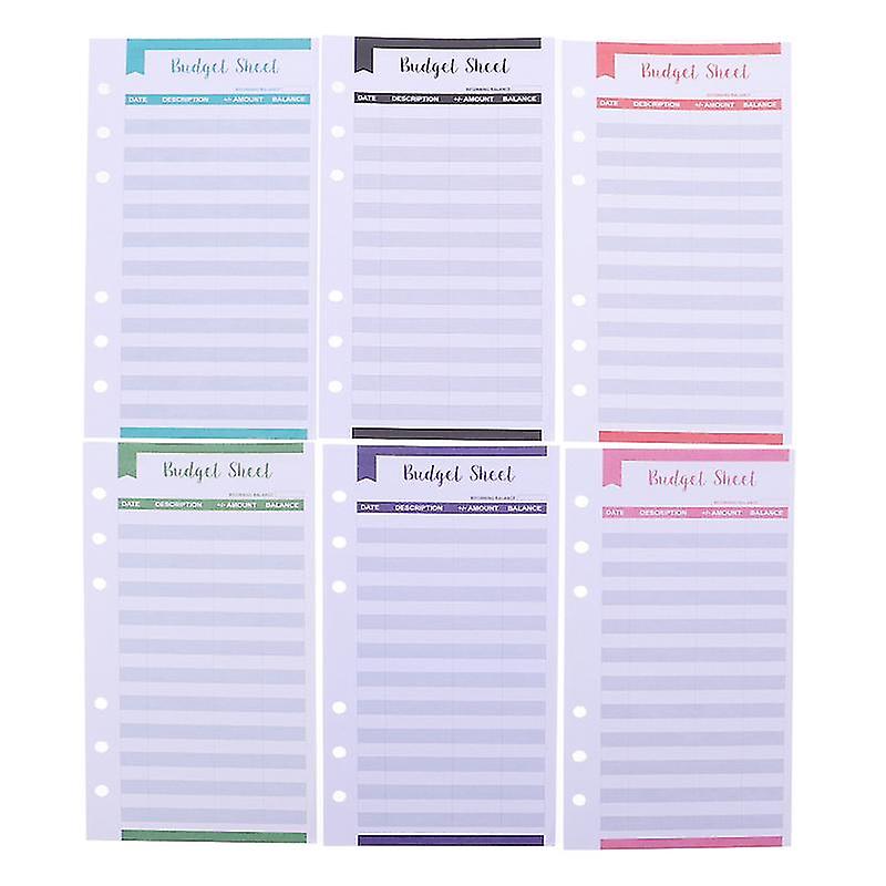 20pcs Budget Planner