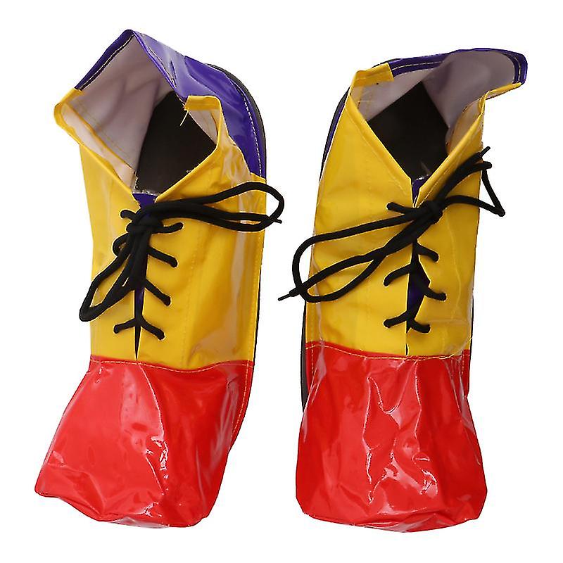 1pair Clown Shoes For Halloween Decorations