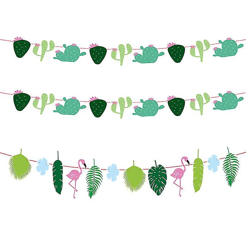 3pcs Luau Party Banner