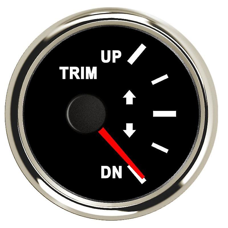 مقياس 52 مم يصل إلى مقياس تقليم القارب البحري Dn 0-190ohm 167-10ohm Trim Trim Meters مع إضاءة خلفية حمراء 9-32 فولت F