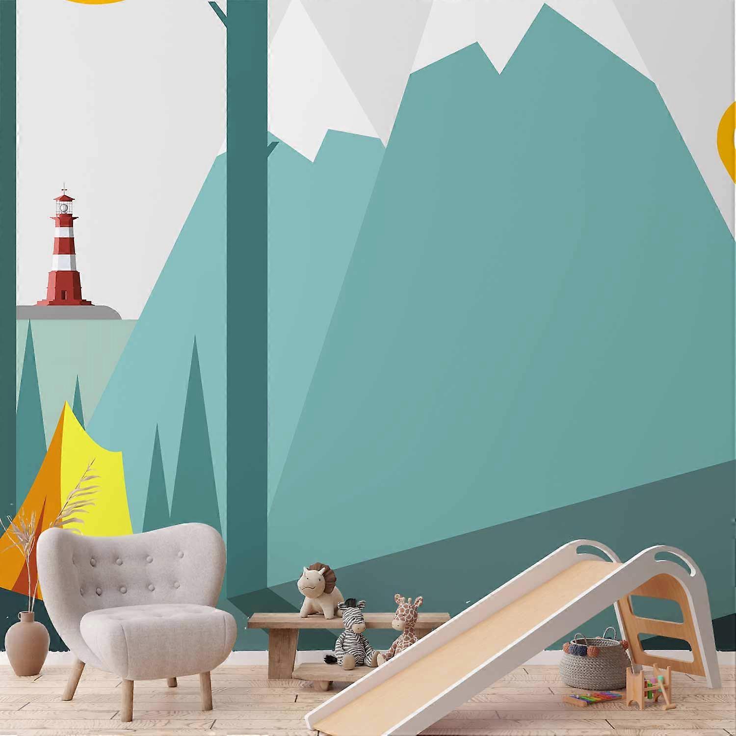 Itseliimautuva seinämaalaus - On the Camping