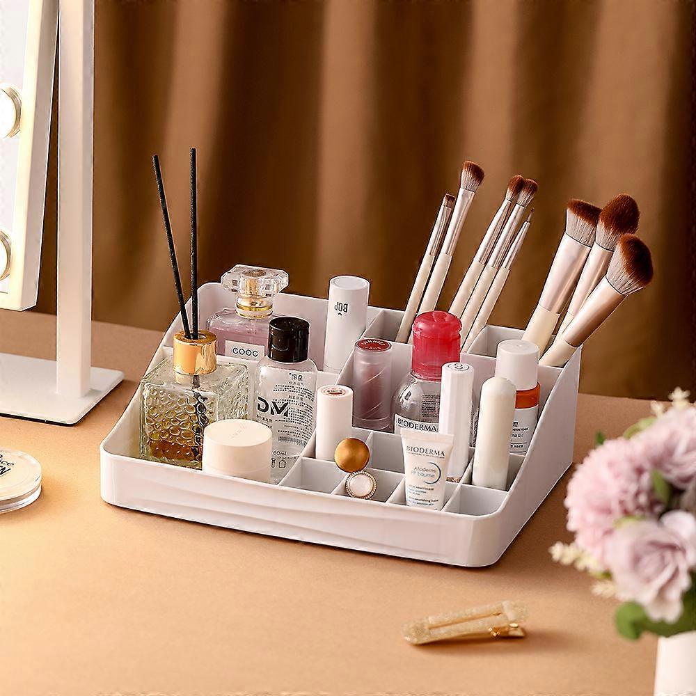 Plastic Makeup Organizer with 13 Compartments