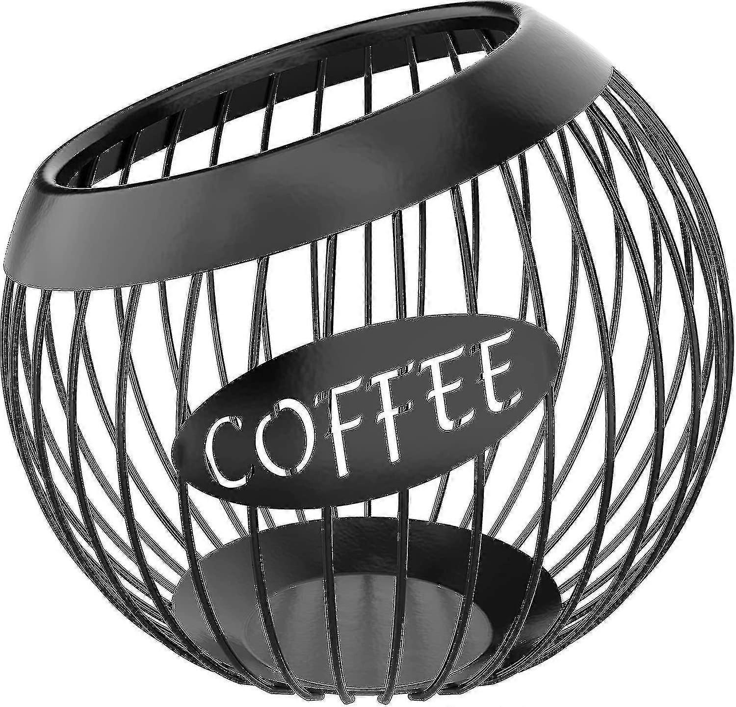 حامل كبسولات القهوة، منظم سعة كبيرة لجميع كبسولات القهوة، سلة جراب القهوة لبار القهوة المضاد