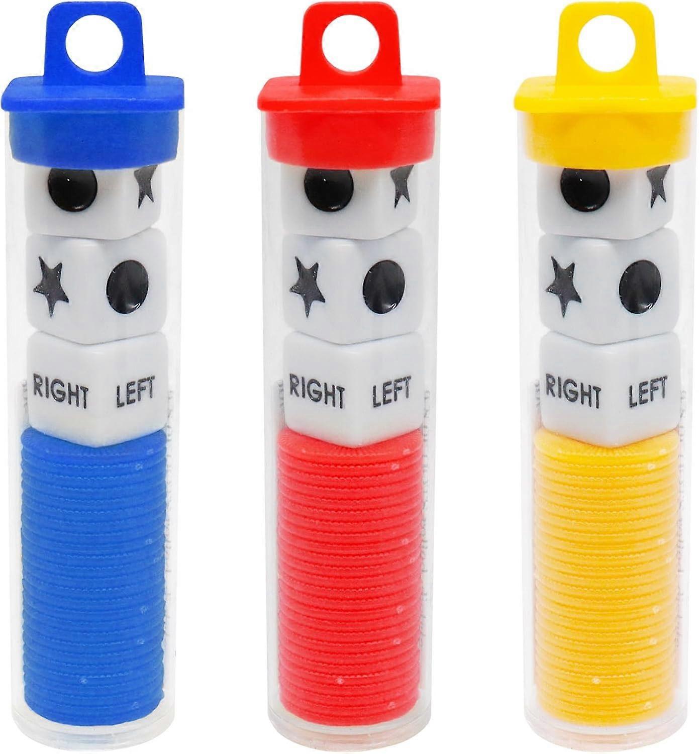 Dice Game, Game Dice Set, Game Dice for Place Card Games, Dice Game, 2 Tubes Family Dice Games, Dice Set, Colours Dice Set for Games, Teaching, Casino