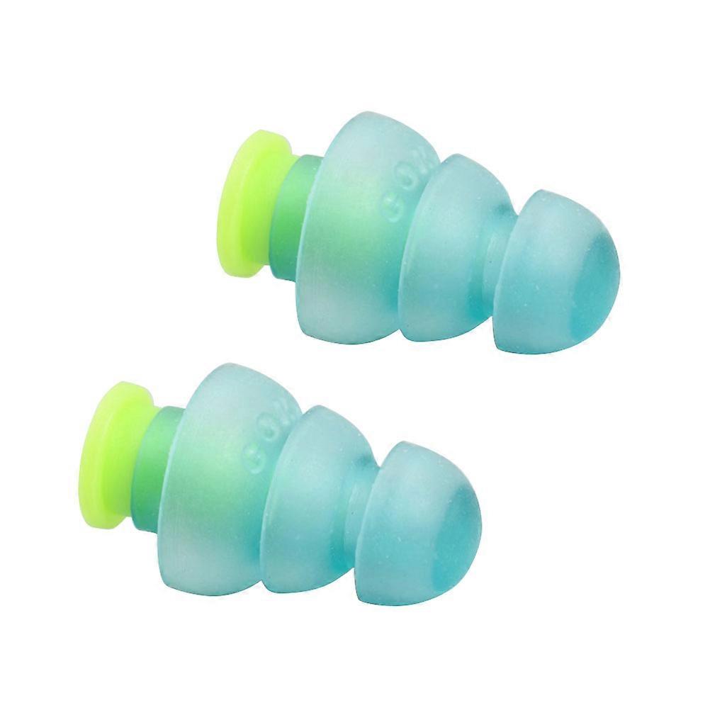1 Pair DJ Earplugs Box Packed Earplugs Hearing Protection Music Noise Reduction Earplug (Blue)