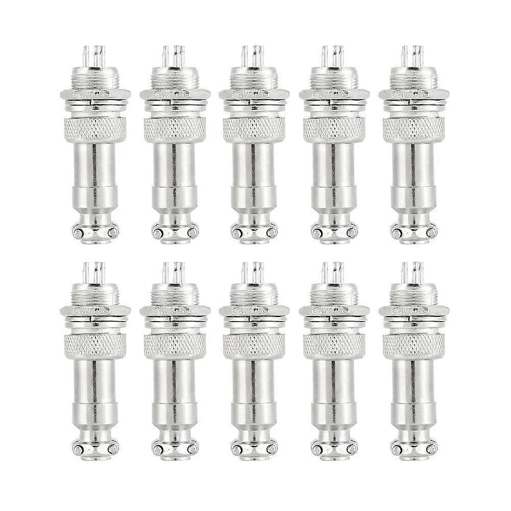 10pcs 3 Pin Aviation Plug M12 Socket Connector For Instrumentation Computer Navigation