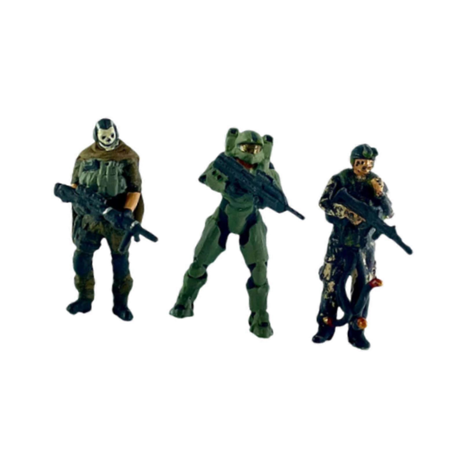 3st 1/64 minifigur för dockhustillbehör mikrolandskap järnväg set