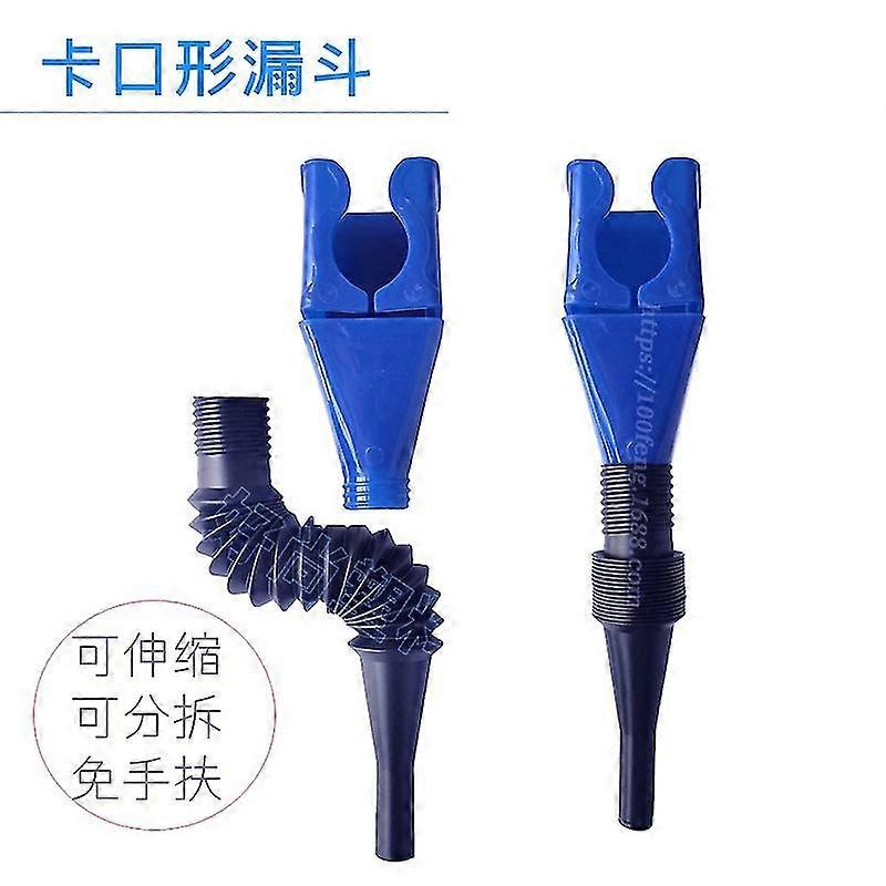 Square Bayonet Hands-free Filling And Pouring Oil Car Refueling Funnel Portable Multi-functional Fol