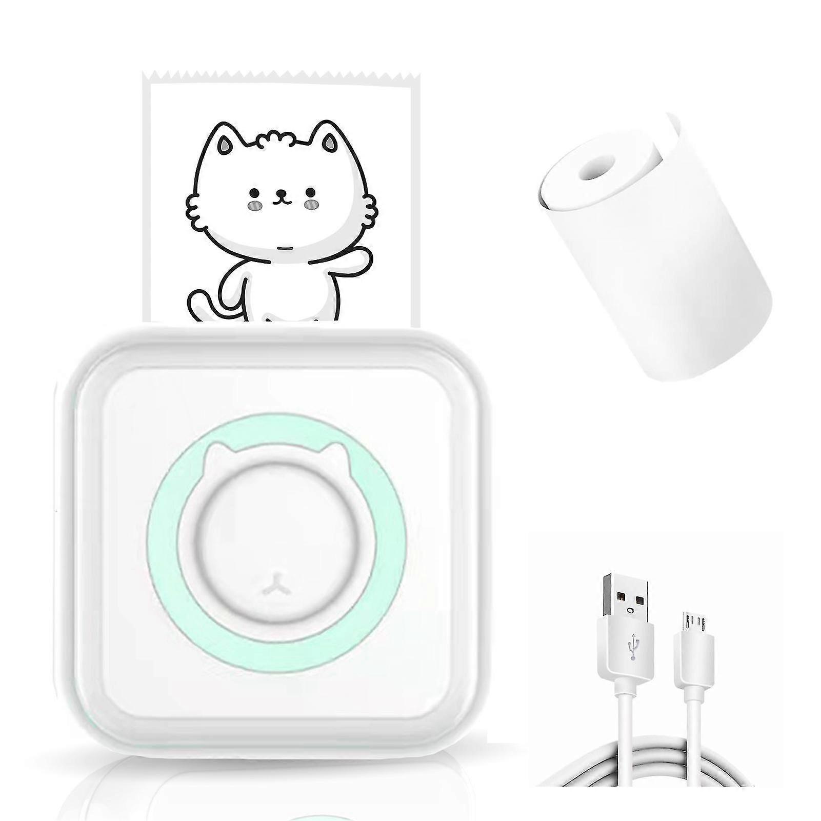 Mini Pocket Sticker Printer, Bluetooth Wireless Portable Mobile Printer Machine Thermal Printer For Notes, Memo, Photo, Pocket Label Receipt Printer C