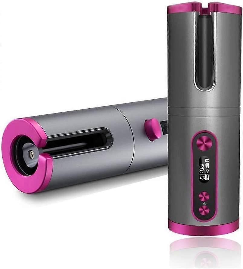 Akku-Lockenwickler, automatischer Lockenwickler USB-wiederaufladbarer Lockenwickler mit 6 Temperaturen und Timern