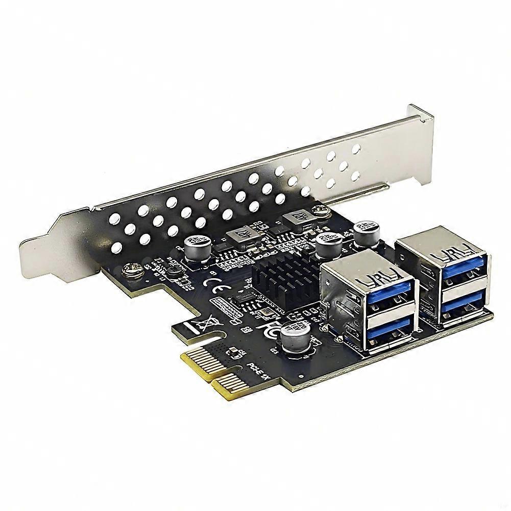 PCI-E 1X to 4 Port USB 3.0 Expansion Card USB3.2 GEN1 5Gbps PCI Express PCIe USB 3.0 HUB Adapter Co