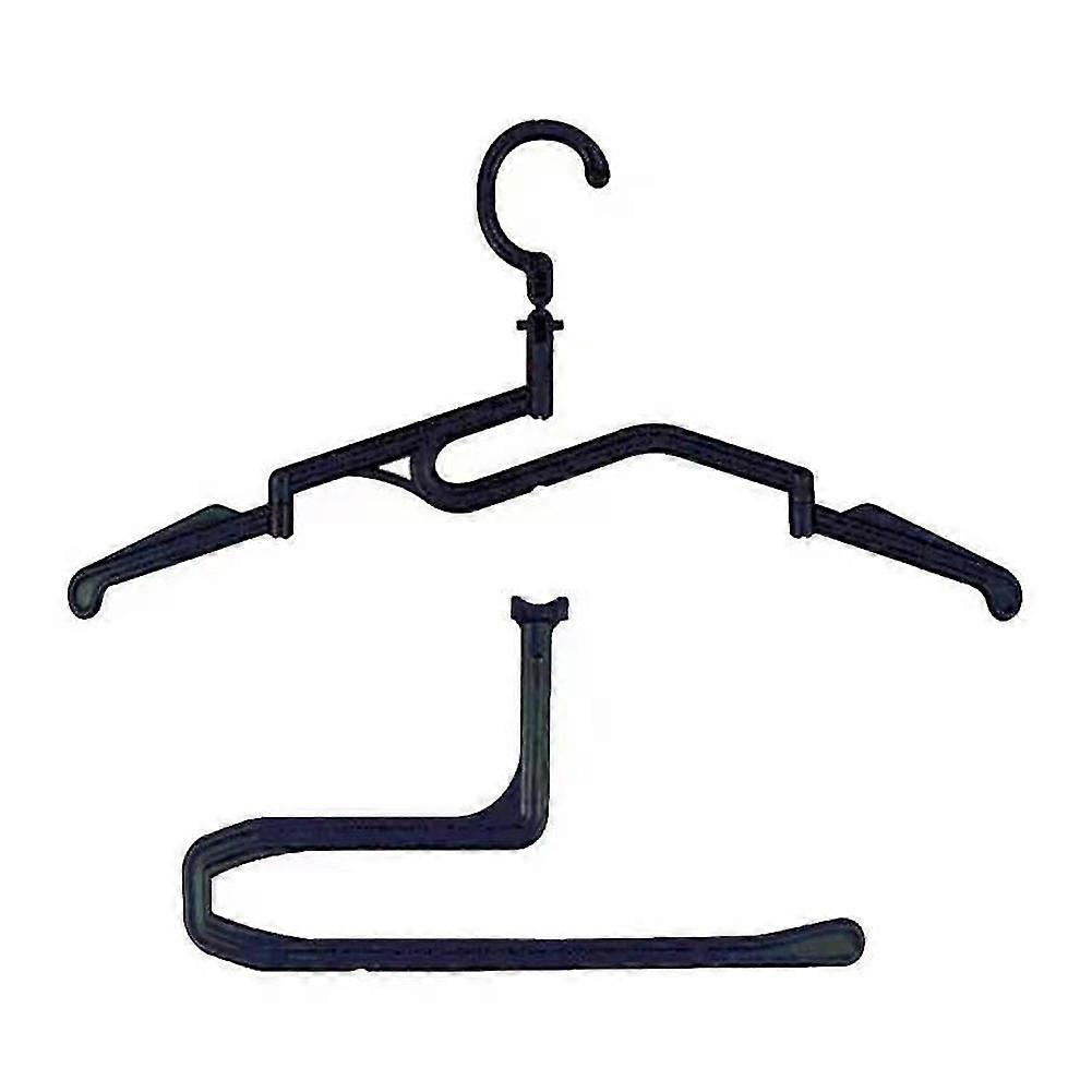 10pcs Quick Storage Clothes Rack Home Organization Storage Foldable Clothes Rack