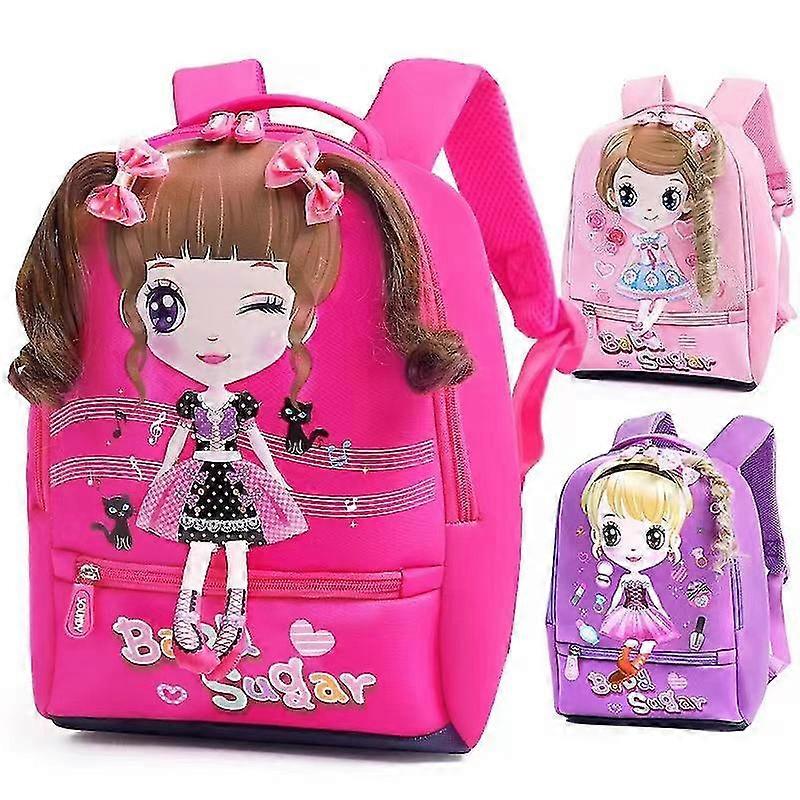 Shoulder Bag Girls Princess Large Capacity Backpack Suitable For 1-6 Years