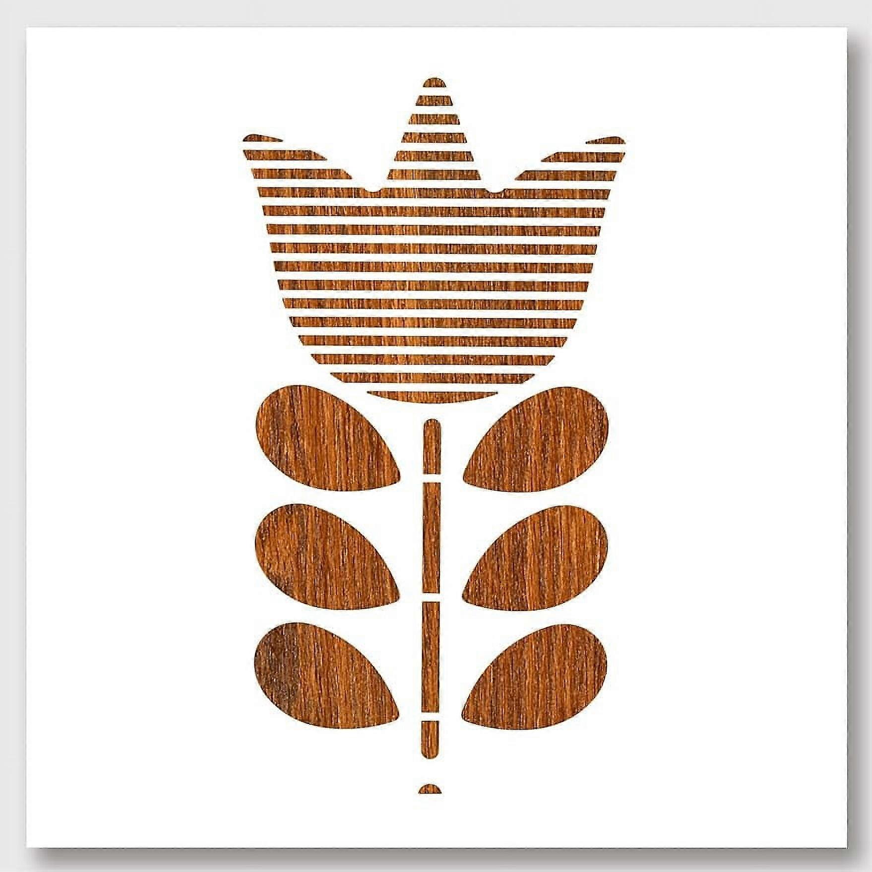 1Pc Flower Stencil for Painting Reusable Spring Large Flower Templates