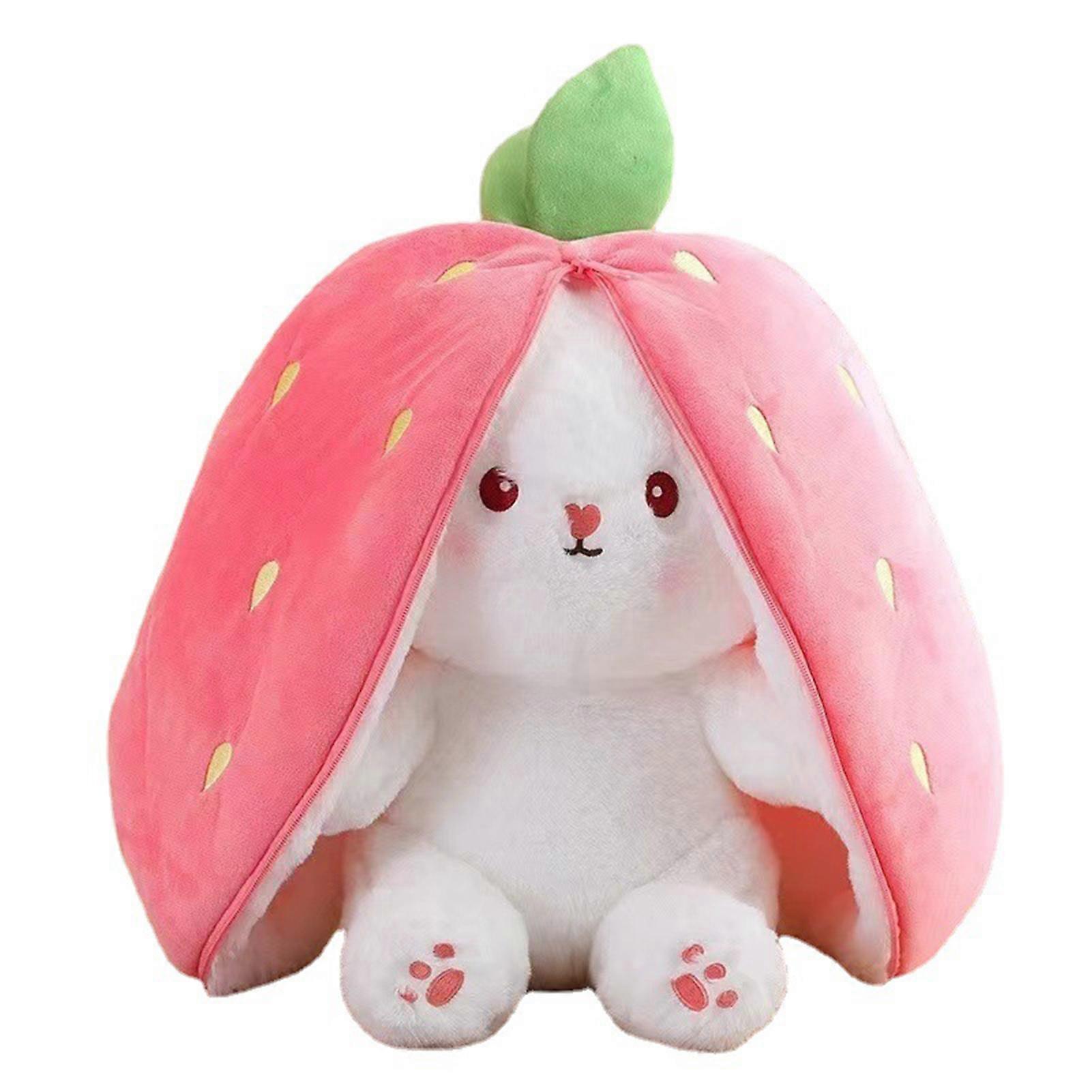 Kawaii Fruit Bunny Stuffed Toy Non-Deformable Tensile-Resistant Stuffed Toy for Baby Accompany Sleep Toy
