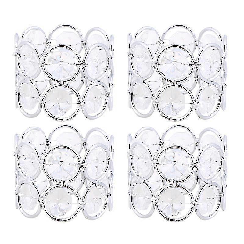 4pcs Metal Napkin Rings