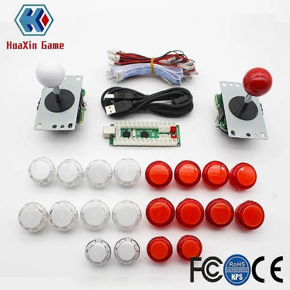 2 Player Arcade Game DIY Part kit for PC Mame Raspberry Pi Retro Pie 5Pin 8 way Copy SANWA Joystick Clean 30mm 24mm Buttons