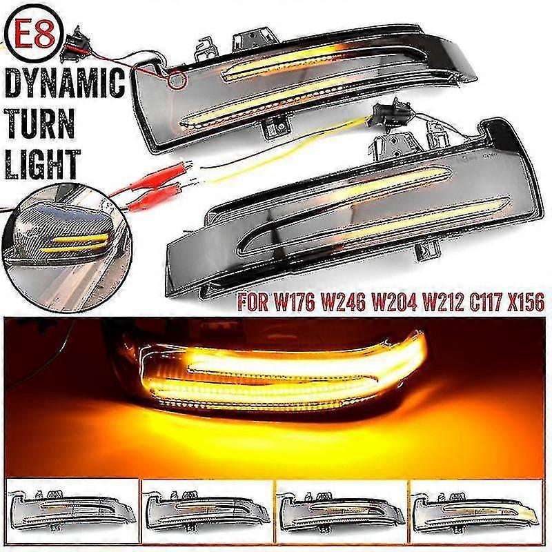 Passenger Side Blinker Turn Signal Led Light For Mercedes C E S GLA CLA