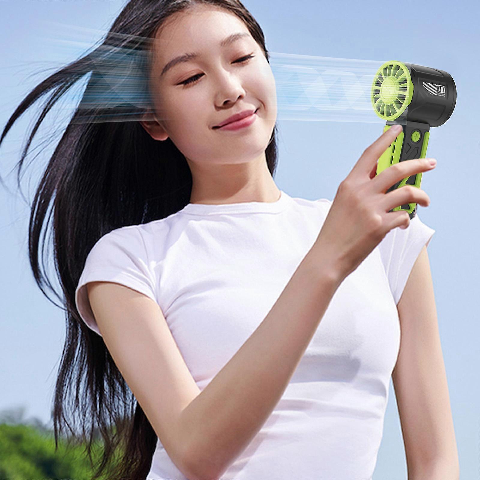 100-speed Handheld High-speed Fan Mecha Outdoor Portable Fan Speed Turbo Usb Rechargeable Fan FLYE1620