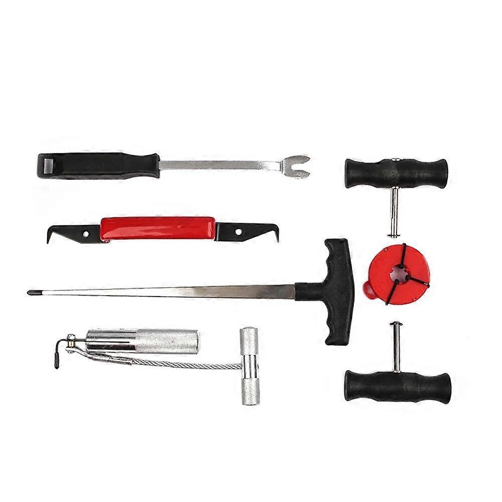 7PCS Car Windshield Removal Tool Set Wire Puller Threader Combination Set Auto Car Window Glass Remover Practical Repairing Tool